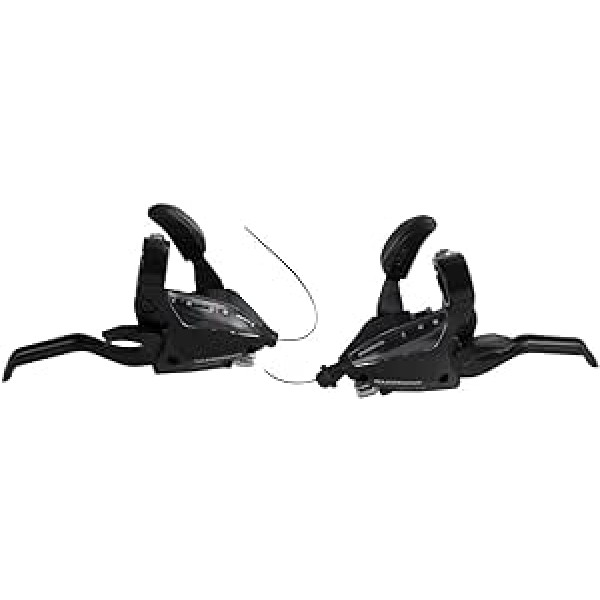 Shimano Unisex — pieaugušo ST-EF500 pārslēgšanas/bremžu svira — melna, viens izmērs