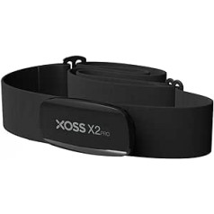 XOSS X2 Pro sirdsdarbības monitors Augstas precizitātes pulsometrs ar krūšu siksnu, savietojams ar Strava