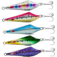 Pirk Set 5 Pieces 60 g Epoxy Resin for Extreme Colour Effects and Durability Pirk Norway Fishing Pirk Set Norway Baltic Sea North Sea