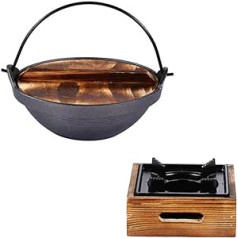 Unomor Sadzīves tehnika Sukiyaki virtuves tējkanna mini pannas vārīšanai Čuguna katls Cepšanas panna ar nepiedegošu pārklājumu Nepiedegoša katla pamatne katlu dzelzs