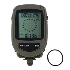 8 in 1 LCD Digital Display Altimeter with Backlight Multifunctional Navigation Height Temperature Clock Weather Monitor Barometer Handheld