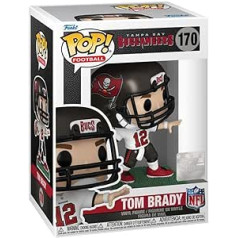 Funko pops! NFL: Bucs - Toms Bredijs - (izbraukumā) - Vinila kolekcionējama figūriņa - Dāvanas ideja - Oficiālās preces - Rotaļlietas bērniem un pieaugušajiem - Sporta fani - Modelis kolekcionāriem un displejam