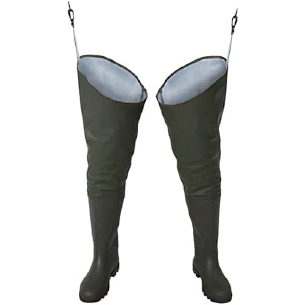 LIGHTWEIGHT HIP WADERS Material is resistant to -50ºC Green Size:  8