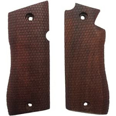 Zib Grips Star Model Cut 9 mm pistoles rokturis, ar rokām izgatavots no riekstkoka Ars.01