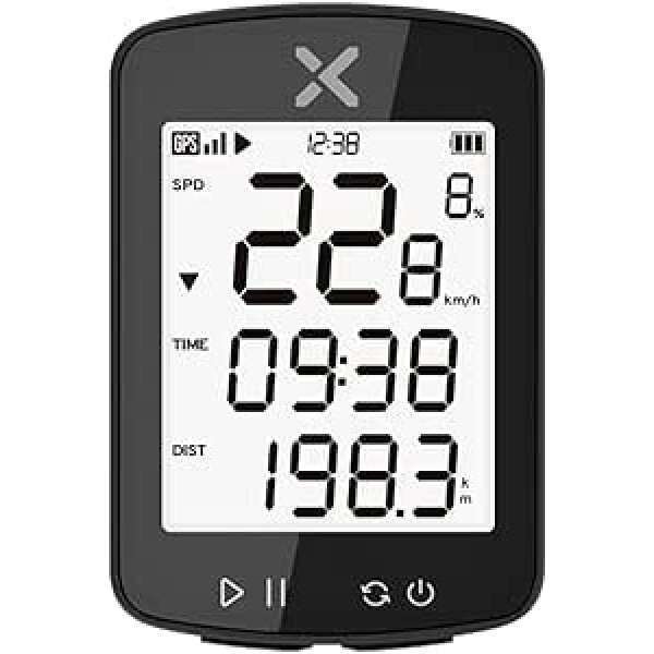 XOSS G Gen2 velosipēdu dators GPS velosipēdu dators bezvadu IPX7 sinhronizējiet Strava HD Bluetooth 5.0 velosipēdam