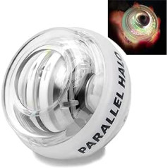 Parallel Halo Power Wrist Ball Auto Start plaukstas vingrinājumi Force Ball žiroskops LED apakšdelmam un plaukstas locītavai - apgaismo roku nagu cietinātāju stiprākiem muskuļiem un kauliem