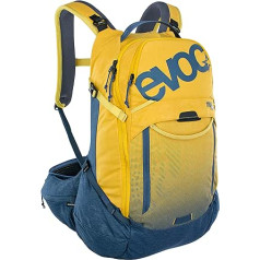 EVOC Trail Pro Protector mugursoma braukšanai pa taku un sacīkstēm (10 L, 16 L vai 26 L, izmēri: S/M un L/XL, Liteshield Plus muguras aizsargs, īpaši viegla, platas gurnu spuras, 3 l hidratācijas urīnpūšļa nodalījums)