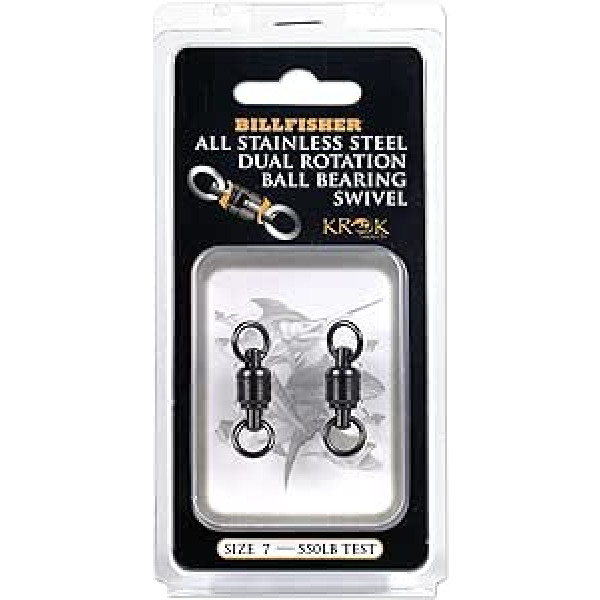 Billfisher KBBS550-2PK Krok BB Fishing Swivels