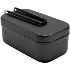 tixoacke Portable Aluminium Lunch Box, Leak-Proof Bento Lunch Container, Insulated Lunch Box, Outdoor Camping Storage Box, Portable Insulated Lunch Box for Outdoor Use, Hiking Storage, Lightweight