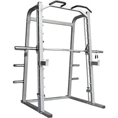 Squat Rack Cage Machine ar novelkamu jaudas rāmi Squat Rack ar stieņa turētāju J-Hook svara celšanas stieni Mājas fitnesa aprīkojums