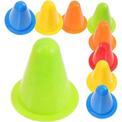 Kisangel 25St Rollschuhhindernisse Leitkegel für Kinder zusammenklappbarer Leitkegel Mini-Fußbälle für Kinder Fußballhütchen für Übungen Trainingskegel kleine Kegel Fußballkegel Farbkegel