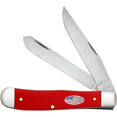 CASE XX 'American Workman' Trapper 73930 Red Synthetic Carbon Steel Pocket Knife