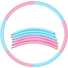 SAHWIN® Fitness Hula Hoop sērija svara zaudēšanai, stīpas ar putām un 1,5 kg svari fitnesam