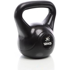 LUXTRI Kettlebell 2kg, 4kg, 6kg, 8kg, 10kg vai 12kg tējkanna ar cementa pildījumu, apaļš svars, maiga pret grīdu šūpošanai