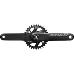 Truvativ SRAM Truvativ Crankset Stylo Eagle Carbon, 175mm, 32T DM Dub iekšējais gultnis, 00.6118.528.000 kloķis, melns, 175mm