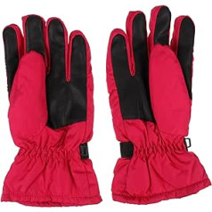 ABOOFAN Winterhandschuhe 2 Paar Skihandschuhe Fahrradhandschuhe Warm Halten Stoff Skibrett Fräulein Outdoor-Handschuhe