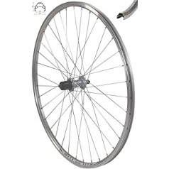 Redondo 28 collu aizmugurējā riteņa riteņa disks Shimano FH T3000 rumba ar cilpām sudraba krāsā