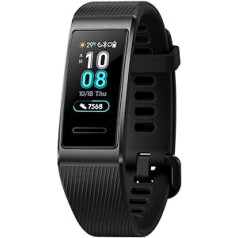 HUAWEI Band 3 Pro ar sirdsdarbības monitoru, autonomo GPS TruSleep monitoru — Obsidian Black