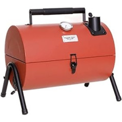 TREGOO Camping Grill BBQ Pārnēsājams āra bārbekjū Mājas Virtuve Grila piederumi Barbekjū grils Āra ceļojumu Barbekjū rīki Āra bārbekjū (krāsa: sarkana)