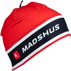 Madshus unisex — pieaugušo sacīkšu beanie, melna cepure, L