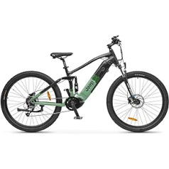 Jeep Unisex - Adult Hemlock Electric Bike, Black/Green, One Size