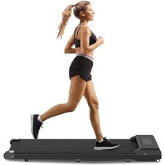 bigzzia Treadmill for Home Jogging - Treadmills Under Table Running Device Electric with LCD Display + Remote Control Portable Home Fitness Device