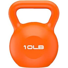 ZXQZ fitnesa hanteles, smagas vinila tējkannas mājas un fitnesa treniņiem spēka un kardio treniņiem. Kettlebells, 10 lb. Maza hantele