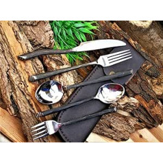 Generisch Medieval Cutlery Set, Hand-Forged Medieval Cutlery MAQ1978