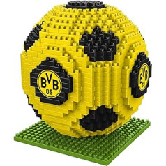 FOCO oficiāli licencēts Borussia Dortmund BRXLZ Bricks 3D futbola celtniecības komplekts 12+ gadiem