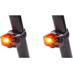 DANSI Bicycle Rear Light LED I Rechargeable I StVZO Approved I Rear Light Bicycle Rear Light Ebike Bicycle Light Rear Bicycle Rear Light LED