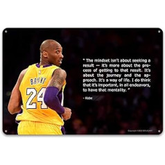 BEKUGART Kobe Bryant Iedvesmojošs plakāts Metāla sienu māksla Mamba citāts Sienas māksla Basketbola spēlētājs Sports Mājas Dekors Motivācijas mākslas darbi mājas biroja sporta zāles sienu dekorēšanai