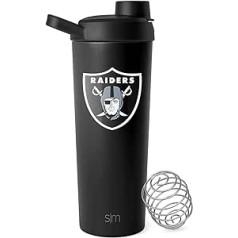 Vienkārša, mūsdienīga, oficiāli licencēta NFL Kanzassitijas Chiefs nerūsējošā tērauda kratītāja pudele ar bumbu, 24 oz, metāla izolācijas kauss, olbaltumvielu maisījumi, pirms treniņa kokteiļu rallija kolekcija, Kanzasa