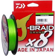 Daiwa J-Braid Grand x8E 270m Chartreuse braided makšķerēšanas aukla