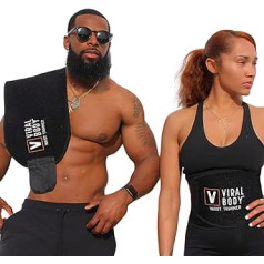 Viral Body Premium unisex vidukļa trimmeris un sviedru josta vīriešiem un sievietēm svara zaudēšanai saunas jostas vēdera ietīšanai