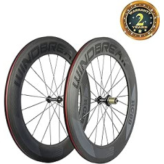 WINDBREAK BIKE 88 mm Carbon Clincher riteņu komplekts 700c šosejas velosipēda ritenis 23 mm platums