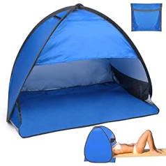 Beach Tent, zootop Pop Up Beach Tent for 1-2 People, Portable Pop Up Beach Tent, Sun Protection with Phone Holder and Storage Bag, for Outdoor Use, Camping (31.5 x 19.69 x 21.65 inches)