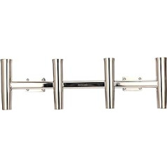 Amarine-made Stainless Steel 4 Tube Fishing Wall Mounted Rod Holder/Rocket Launcher - 90 Degree