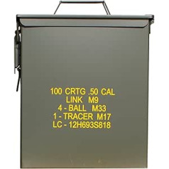 US AMMO BOX STEEL M9 CAL 50 LARGE