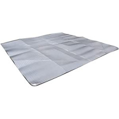 BESPORTBLE alumīnija folijas EVA spilventiņš āra kempinga guļampaklājiņa paliktnis kempinga piknikam (2,5 mm 200 x 120 ar somu)