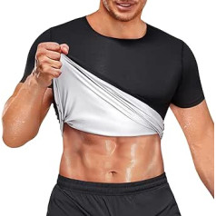 CHUMIAN vīriešu saunas veste, sviedru saunas krekls, saunas veste, ķermeņa formas veidojošais sporta veste, slaidinošs fitnesa krekls
