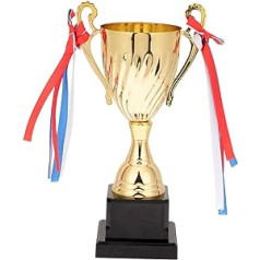 BESPORTBLE Games Trophy bērniem Plastmasas trofejas Mini balvas Turnīra trofeja Zelta plastmasas trofejas Medaļas par balvām bērniem Metāla daudzfunkcionālais trofeju kauss