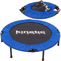 KINETIC SPORTS Fitnesa batuts Ø 91/96/102/122 cm - Mini batuts salokāms, Jumping Fitness iekštelpu batuts, Bērnu batuts, Sporta Testa Pattern Winner Design, Noslogojams līdz 100 kg