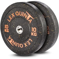 Lex Quinta Blaster Plate - Bufera plāksnes 50 mm - 5 kg līdz 25 kg - Rupji gumijas oranži traipi - Gumijas granulāts - Zema trokšņa slāpēšana