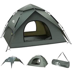 Camping Zelt, Familie Zelt Für S(2-3) / L(3-4) Personen Kuppelzelte Sonnenschutz Backpacking Wurfzelte Schnell Set-up für Camping…