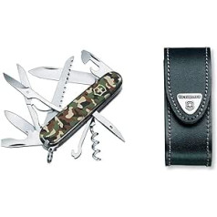 Victorinox Huntsman Pocket Knife (15 Functions, Scissors, Wood Saw, Corkscrew) Camouflage