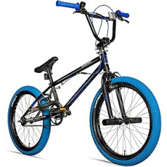 Tokyo mountaineer 20-inch / 50.8-cm BMX fat bike, 360° rotor system, freestyle, 2 steel pegs, chain guard, free wheel