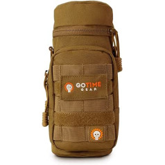 Go Time Gear MOLLE ūdens pudeļu turētājs, ūdens pudeļu soma mugursomām, taktiskā ēdnīcas soma un ūdens pudeles kārba, Molle piederumi un ūdens soma, der līdz 40 oz