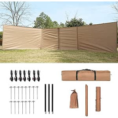 O·Lankeji Wind protection privacy screen, wind protection, removable, waterproof sun protection, Oxford cloth, wind protection, portable wind protection, beach for camping, caravan, sun protection,