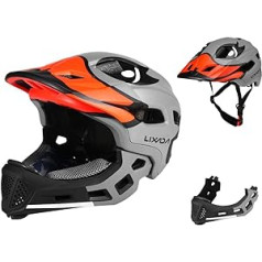 Lixada Kids Full Face ķivere, noņemama aizsargķivere MTB skeitbordam, skrituļslidošanai, riteņbraukšanai 50-56 cm