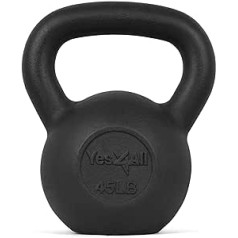 Yes4All Kettlebell regulējama čuguna aizsargbāze, cieta gluda spēka treniņa mājas trenažieru zāle